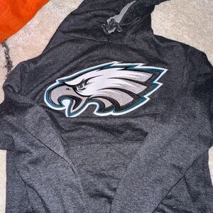 Gray Hoodie with Eagle Logo